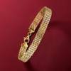 image:imageRossSimons 18kt Gold Over Sterling BismarkLink Braceletno gemstone