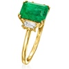 image:imageRossSimons 200 Carat Emerald and 30 ct tw White Topaz Ring in 18kt Gold Over SterlingEmerald