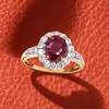 image:imageRossSimons 200 Carat Ruby and 64 ct tw Diamond Ring in 18kt Yellow GoldRuby