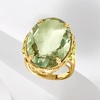 image:imageRossSimons 2000 Carat Prasiolite and 80 ct tw Peridot Ring in 18kt Gold Over SterlingPeridot