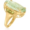 image:imageRossSimons 2000 Carat Prasiolite and 80 ct tw Peridot Ring in 18kt Gold Over SterlingPeridot