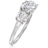 image:imageRossSimons 225 ct tw Moissanite 3Stone Ring in Sterling SilverMoissanite