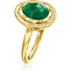 image:imageRossSimons 230 Carat Emerald Ring in 18kt Gold Over SterlingEmerald