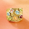 image:imageRossSimons 240 ct tw MultiGemstone Ring in 18kt Gold Over SterlingAmethyst