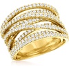 image:imageRossSimons 250 ct tw Diamond Highway Ring in 18kt Gold Over SterlingDiamond