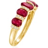 image:imageRossSimons 250 ct tw Ruby and 10 ct tw Diamond Ring in 14kt Yellow GoldRuby