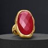 image:imageRossSimons 2500 Carat Pink Quartz Ring in 18kt Gold Over SterlingQuartz