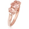 image:imageRossSimons 260 ct tw Morganite Ring With White Topaz in 18kt Rose Gold Over SterlingNo Gemstone