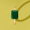 image:imageRossSimons 270 Carat Emerald EastWest Ring in 18kt Gold Over SterlingEmerald