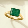 image:imageRossSimons 270 Carat Emerald EastWest Ring in 18kt Gold Over SterlingEmerald