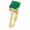 image:imageRossSimons 270 Carat Emerald EastWest Ring in 18kt Gold Over SterlingEmerald