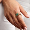 image:imageRossSimons 270 Carat Emerald EastWest Ring in 18kt Gold Over SterlingEmerald