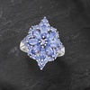 image:imageRossSimons 270 ct tw Tanzanite Flower Burst Ring in Sterling SilverTanzanite