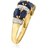 image:imageRossSimons 280 ct tw Sapphire Ring With Diamonds in 14kt Yellow GoldSapphire