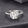 image:imageRossSimons 300 Carat Moissanite Solitare Ring in Sterling SilverMoissanite