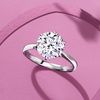 image:imageRossSimons 300 Carat Moissanite Solitare Ring in Sterling SilverMoissanite