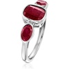 image:imageRossSimons 330 ct tw Ruby 3Stone Ring in Sterling SilverRuby