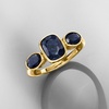 image:imageRossSimons 330 ct tw Sapphire 3Stone Ring in 18kt Gold Over SterlingSapphire