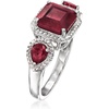 image:imageRossSimons 340 ct tw Ruby Ring in Sterling SilverRuby