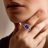 image:imageRossSimons 360 ct tw Amethyst and 30 ct tw White Topaz Ring With Diamonds in Sterling SilverAmethyst