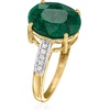image:imageRossSimons 380 Carat Emerald Ring With Diamonds in 10kt Yellow GoldEmerald