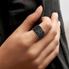 image:imageRossSimons 380 ct tw Pave Black Spinel Ring in 18kt Gold Over SterlingSpinel