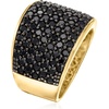 image:imageRossSimons 380 ct tw Pave Black Spinel Ring in 18kt Gold Over SterlingSpinel