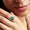 image:imageRossSimons 420 Carat Emerald Ring With 10 ct tw White Topaz in Sterling SilverEmerald