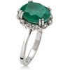 image:imageRossSimons 420 Carat Emerald Ring With 10 ct tw White Topaz in Sterling SilverEmerald
