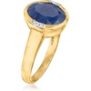 image:imageRossSimons 450 Carat Sapphire Ring With Diamonds in 14kt Yellow GoldSapphire