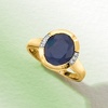 image:imageRossSimons 450 Carat Sapphire Ring With Diamonds in 14kt Yellow GoldSapphire