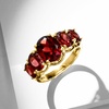 image:imageRossSimons 450 ct tw Gemstone 5Stone Ring in 18kt Gold Over Sterling