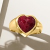 image:imageRossSimons 490 Carat Ruby Heart Ring in 18kt Gold Over SterlingRuby