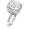 image:imageRossSimons 510 ct tw CZ Halo Ring in Sterling SilverCubic Zirconia