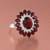 image:imageRossSimons 520 ct tw Garnet Ring in Sterling SilverGarnet