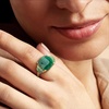 image:imageRossSimons 540 ct tw Emerald Ring in 18kt Gold Over SterlingEmerald