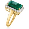image:imageRossSimons 550 Carat Emerald and 20 ct tw Diamond Ring in 14kt Yellow GoldEmerald