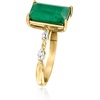image:imageRossSimons 550 Carat Emerald and 50 ct tw White Topaz Ring in 18kt Gold Over SterlingEmerald
