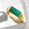 image:imageRossSimons 550 Carat Emerald and 60 ct tw Peridot Ring in 18kt Gold Over SterlingEmerald
