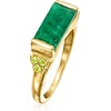image:imageRossSimons 550 Carat Emerald and 60 ct tw Peridot Ring in 18kt Gold Over SterlingEmerald