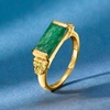 image:imageRossSimons 550 Carat Emerald and 60 ct tw Peridot Ring in 18kt Gold Over SterlingEmerald