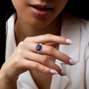 image:imageRossSimons 710 Carat Sapphire and 16 ct tw Diamond Ring in 14kt Yellow GoldSapphire