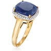 image:imageRossSimons 710 Carat Sapphire and 16 ct tw Diamond Ring in 14kt Yellow GoldSapphire
