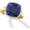 image:imageRossSimons 710 Carat Sapphire and 16 ct tw Diamond Ring in 14kt Yellow GoldSapphire
