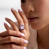 image:imageRossSimons 725 Carat Amethyst and 60 ct tw White Topaz Ring in 18kt Gold Over SterlingAmethyst