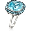 image:imageRossSimons 890 ct tw Sky and London Blue Topaz Ring in Sterling SilverTopaz