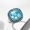 image:imageRossSimons 890 ct tw Sky and London Blue Topaz Ring in Sterling SilverTopaz