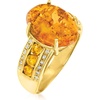image:imageRossSimons Amber and 50 ct tw Citrine Ring With White Topaz in 18kt Gold Over SterlingAmber