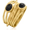 image:imageRossSimons Black Onyx Highway Ring in 18kt Gold Over SterlingOnyx