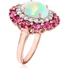 image:imageRossSimons Ethiopian Opal 150 ct tw Pink Tourmaline and 60 ct tw White Topaz Ring in 18kt Rose Gold Over SterlingOpal